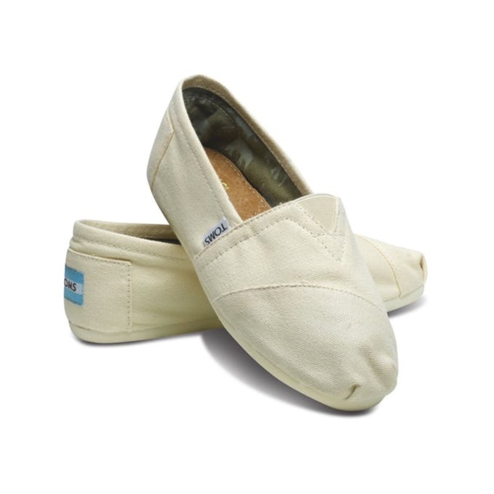 NWT TOMS Classic Canvas in Natural size 6.5
